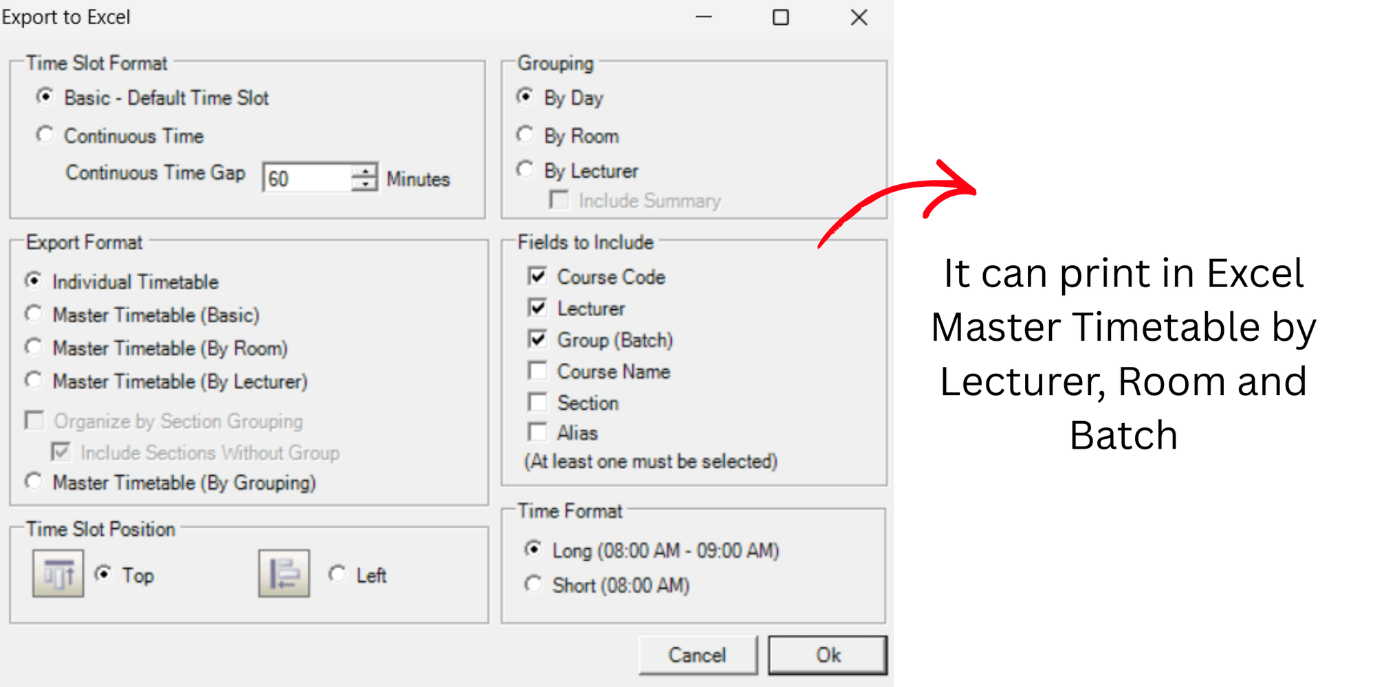 Timetable Plus Class, Master (PDF & Web): pdf view