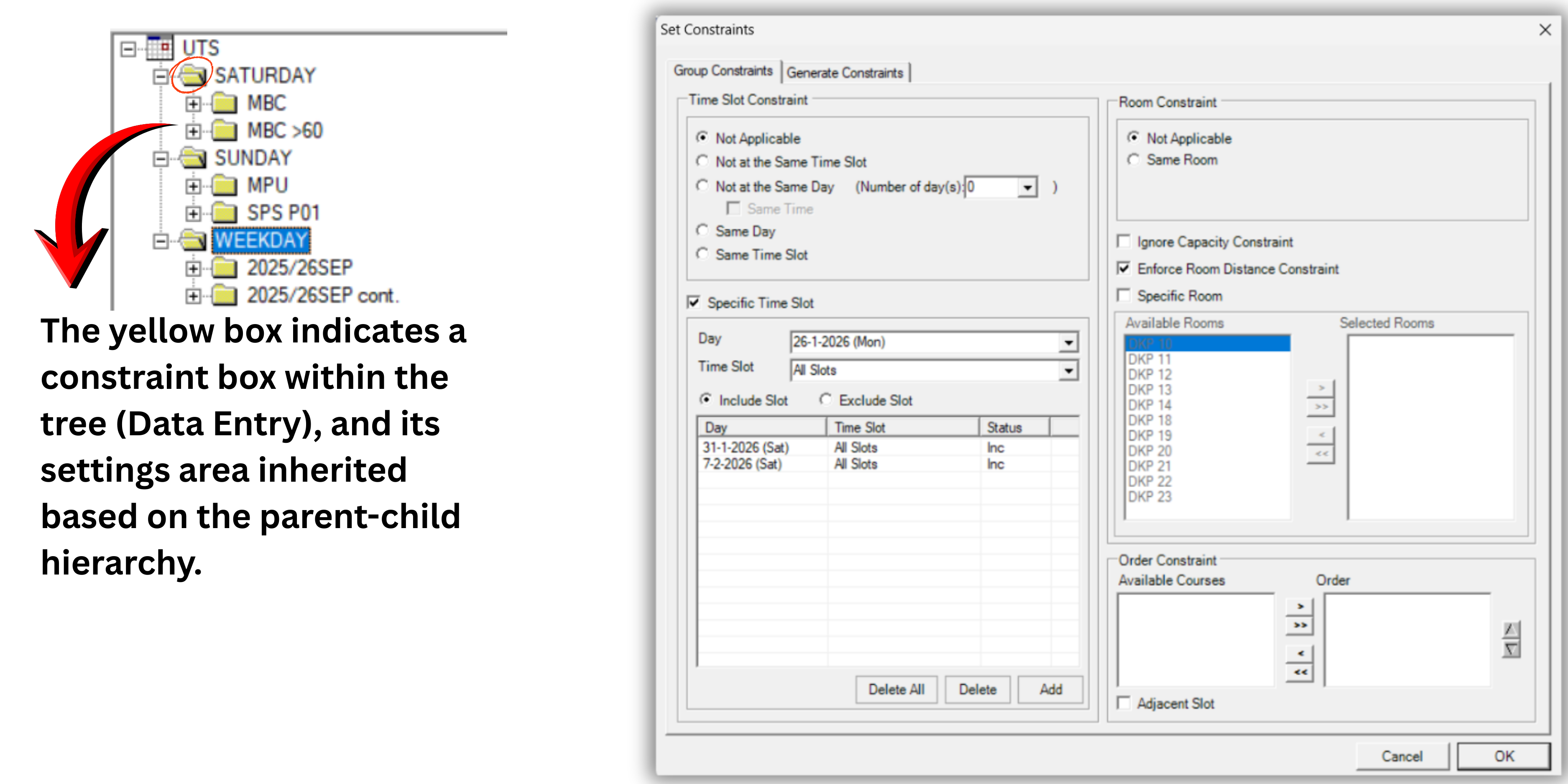 Step 4: Course Constraints and Generation Options - Image 1