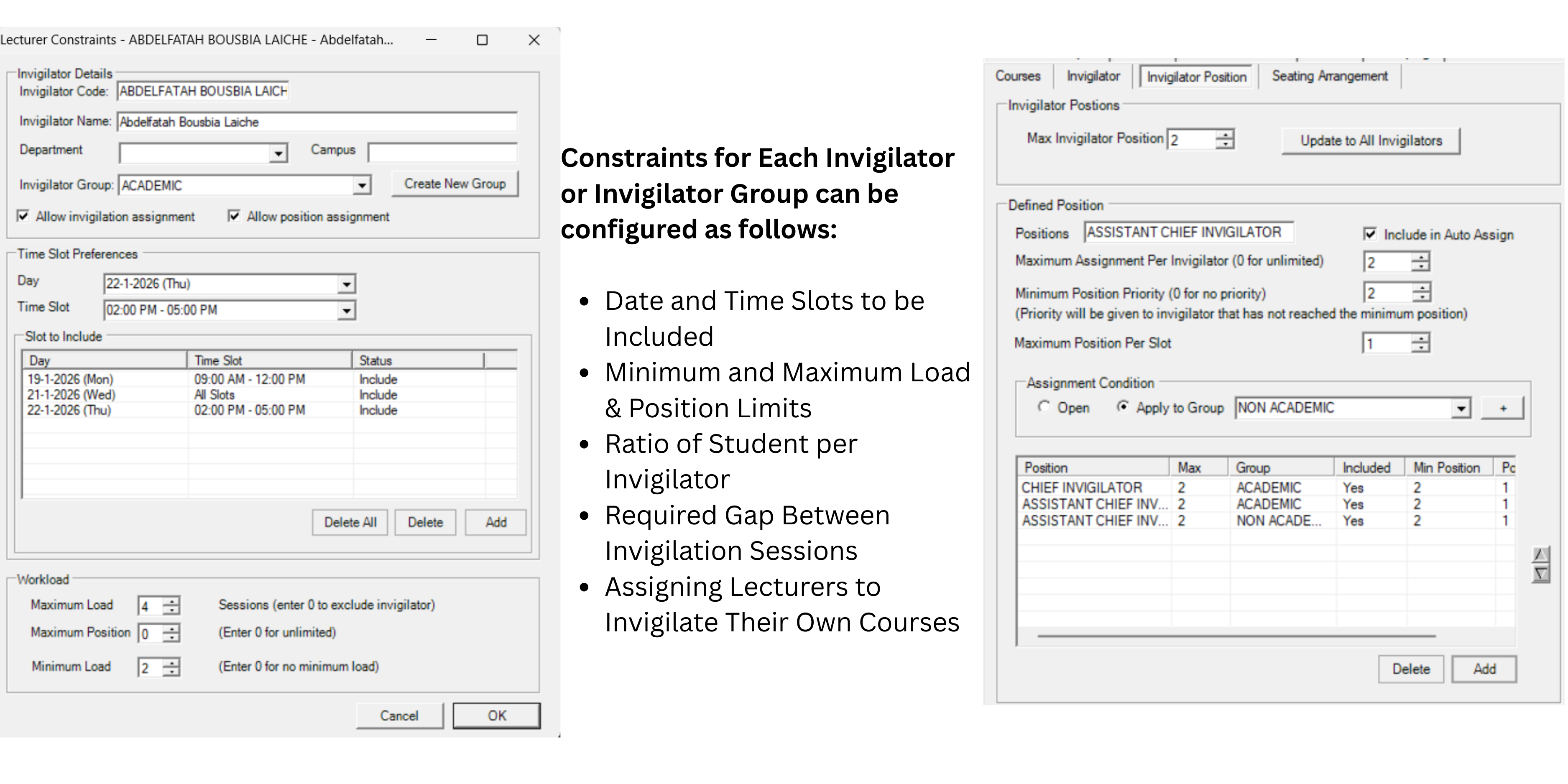 Step 8: Set Invigilator Constraints - Image 1